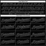 Custom Black Snakeskin Black-Gray 3D Pattern Design Authentic Baseball Jersey