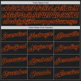 Custom White-Black Orange Authentic Split Fashion Baseball Jersey