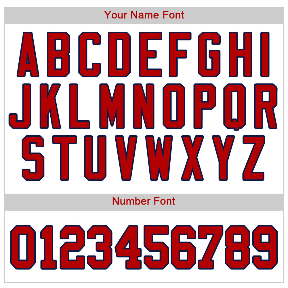 Custom White Red-Navy Authentic Baseball Jersey