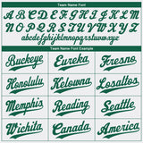 Custom White Kelly Green-Gray Authentic St. Patrick's Day Baseball Jersey