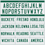 Custom White Kelly Green-Gray Authentic Baseball Jersey