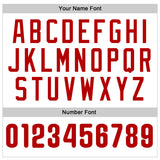 Custom White Red Pinstripe Red Authentic Baseball Jersey