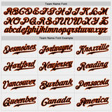 Custom White Black-Orange Authentic Baseball Jersey
