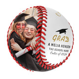 Personalized White Graduation Photo Baseballs