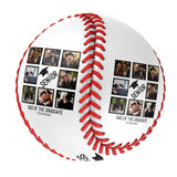 Personalized White Dad Of The Graduate Photo Baseballs
