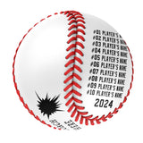 Personalized White Thanks Coach Gift Baseballs