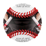 Personalized White Graduation Photo Baseballs