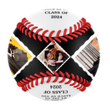 Personalized White Graduation 5 Photo Baseballs