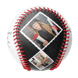 Personalized White Graduation 5 Photo Baseballs