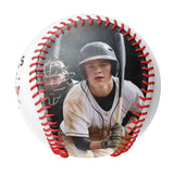 Personalized White Graduation Photo Baseballs
