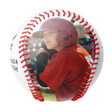 Personalized White Graduation 2 Photo Baseballs