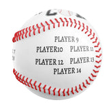 Personalized White Coach Gift Photo Baseballs