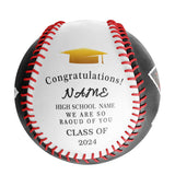 Personalized White Graduation 5 Photo Baseballs