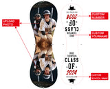 Personalized White Graduation Photo Baseballs