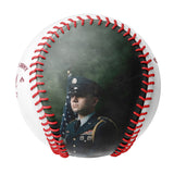 Personalized White U.S Veteran Army Photo Baseballs