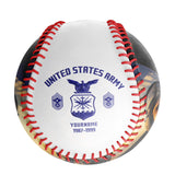 Personalized White U.S Veteran Air Force Photo Baseballs