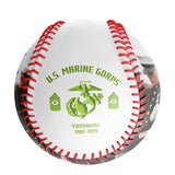 Personalized White U.S Veteran Marines Corps Photo Baseballs