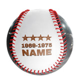 Personalized White U.S Veteran Space Force Photo Baseballs