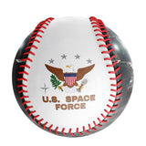 Personalized White U.S Veteran Space Force Photo Baseballs