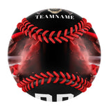 Personalized Black Baseball Skull Photo Baseballs