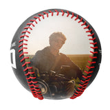 Personalized Black Motorcycle Skull Photo Baseballs