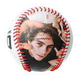Personalized White Haircut Skull Photo Baseballs