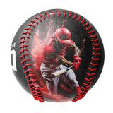 Personalized Black Baseball Skull Photo Baseballs
