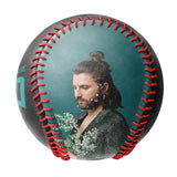 Personalized Black Ghost Samurai Skull Photo Baseballs