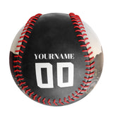 Personalized Black Motorcycle Skull Photo Baseballs