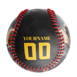 Personalized Black Hellrider Skull Photo Baseballs