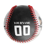 Personalized Black Damping Skull Photo Baseballs