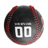 Personalized Black Baseball Skull Photo Baseballs