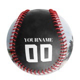Personalized Black Helmet Skull Photo Baseballs