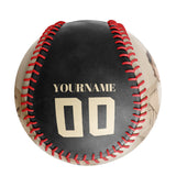 Personalized Black Snake Skull Photo Baseballs