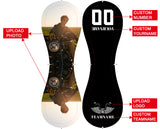 Personalized Black Motorcycle Skull Photo Baseballs