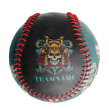 Personalized Black Ghost Samurai Skull Photo Baseballs