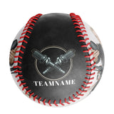 Personalized Black Damping Skull Photo Baseballs