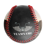 Personalized Black Motorcycle Skull Photo Baseballs
