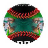 Personalized Black Wrench Skull Photo Baseballs