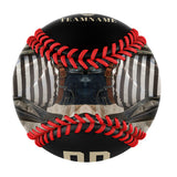 Personalized Black Eagle Skull Photo Baseballs