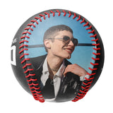 Personalized Black Bone Skull Photo Baseballs