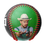 Personalized Black Wrench Skull Photo Baseballs
