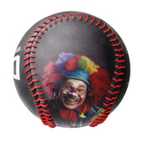 Personalized White Clown Skull Photo Baseballs