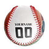 Personalized White Cowboy Skull Photo Baseballs