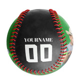 Personalized Black Wrench Skull Photo Baseballs