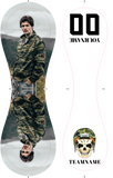 Personalized White Camouflage Helmet Skull Photo Baseballs