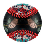 Personalized Rose Skull Photo Baseballs