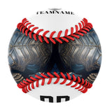 Personalized White Pirate Skull Photo Baseballs
