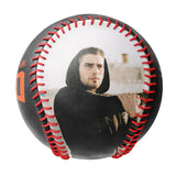 Personalized Black Mechanical Wings Skull Photo Baseballs