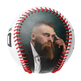 Personalized White Skull Pile Photo Baseballs